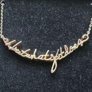 Amber Scholl Necklace "Ah But What If It Does"